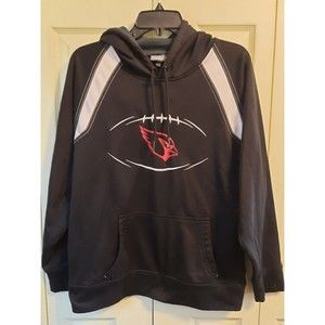 Arizona Cardinals Black White Pullover Hooded NFL Sweatshirt  Mens Hoodie Small